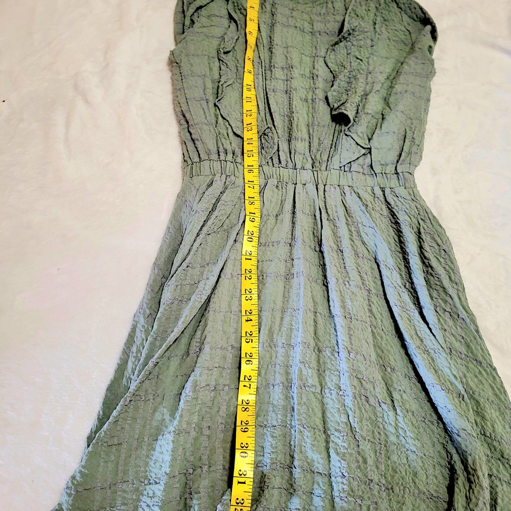 Zara Green Long Sleeve Flutter Sundress - Picture 9 of 9